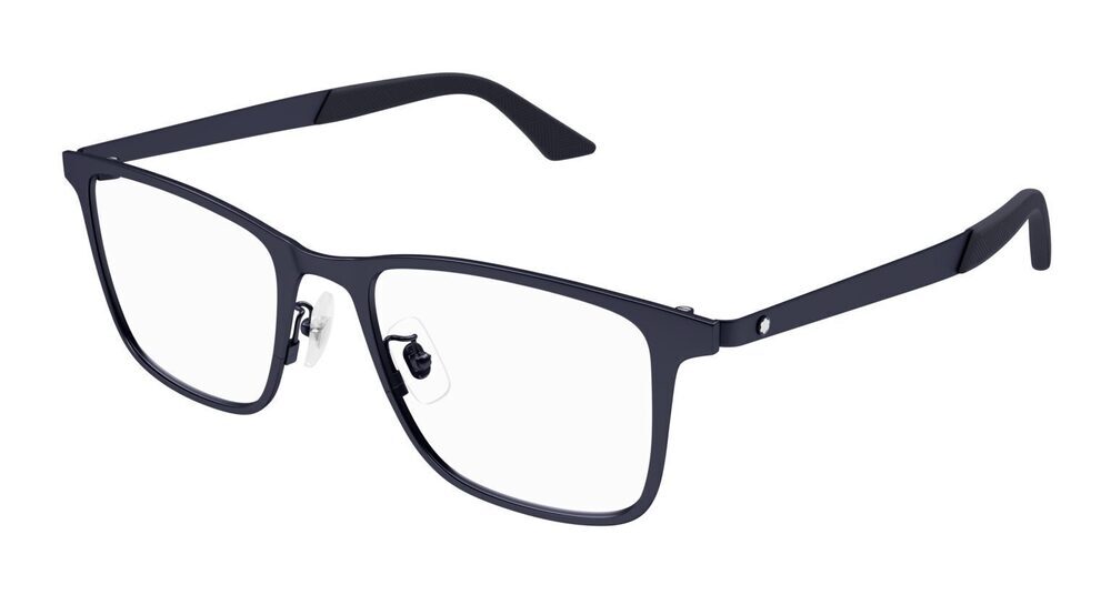 NWT Mont Blanc MB0334o-003 Blue Square 53mm Glasses